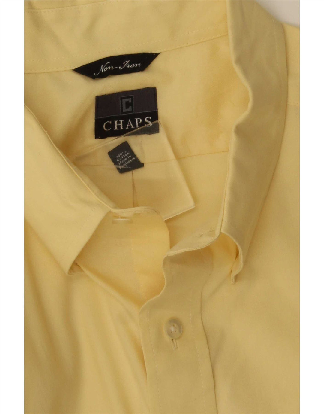 Chaps Ralph Lauren Camisa Hombre XL Algodón Amarillo