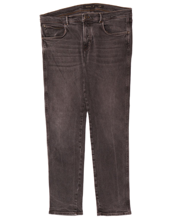 Massimo Dutti Vaqueros Slim Hombre EU 46 XL W36 L32 Gris Algodón