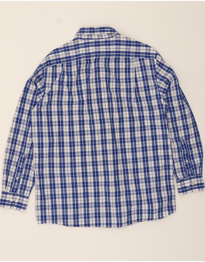 TOMMY HILFIGER Mens Slim Fit Shirt Size 16 1/2 Large Blue Check Vintage Tommy Hilfiger and Second-Hand Tommy Hilfiger from Messina Hembry 