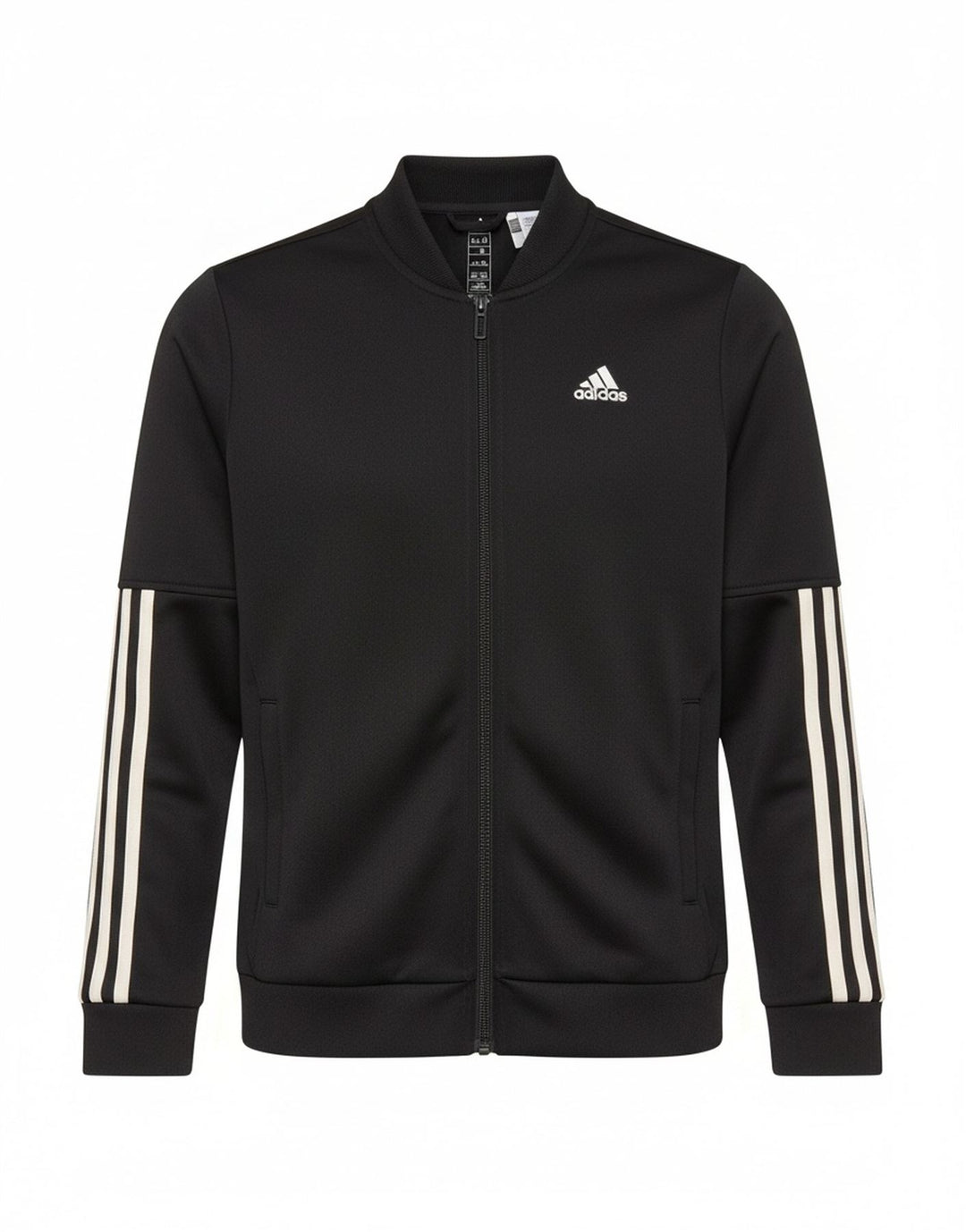 Adidas Boys Primegreen Chándal Top Chaqueta 11-12 Años Negro Poliéster