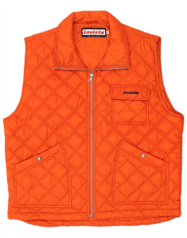 INVICTA Chaleco acolchado para hombre UK 42 XL Poliamida naranja