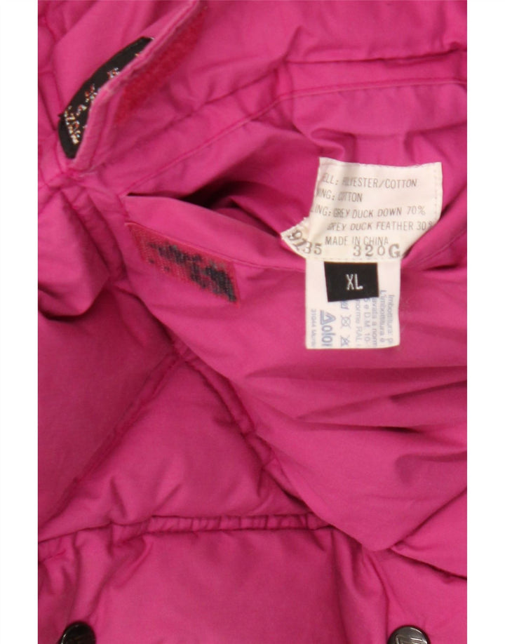 Dolomite Chaqueta acolchada reversible con capucha para hombre UK 42 XL Poliéster rosa
