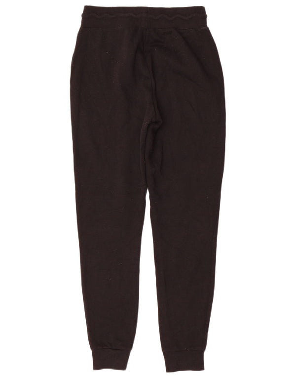 Fila Mujer Gráfico Chándal Pantalones Joggers UK 10 Small Negro