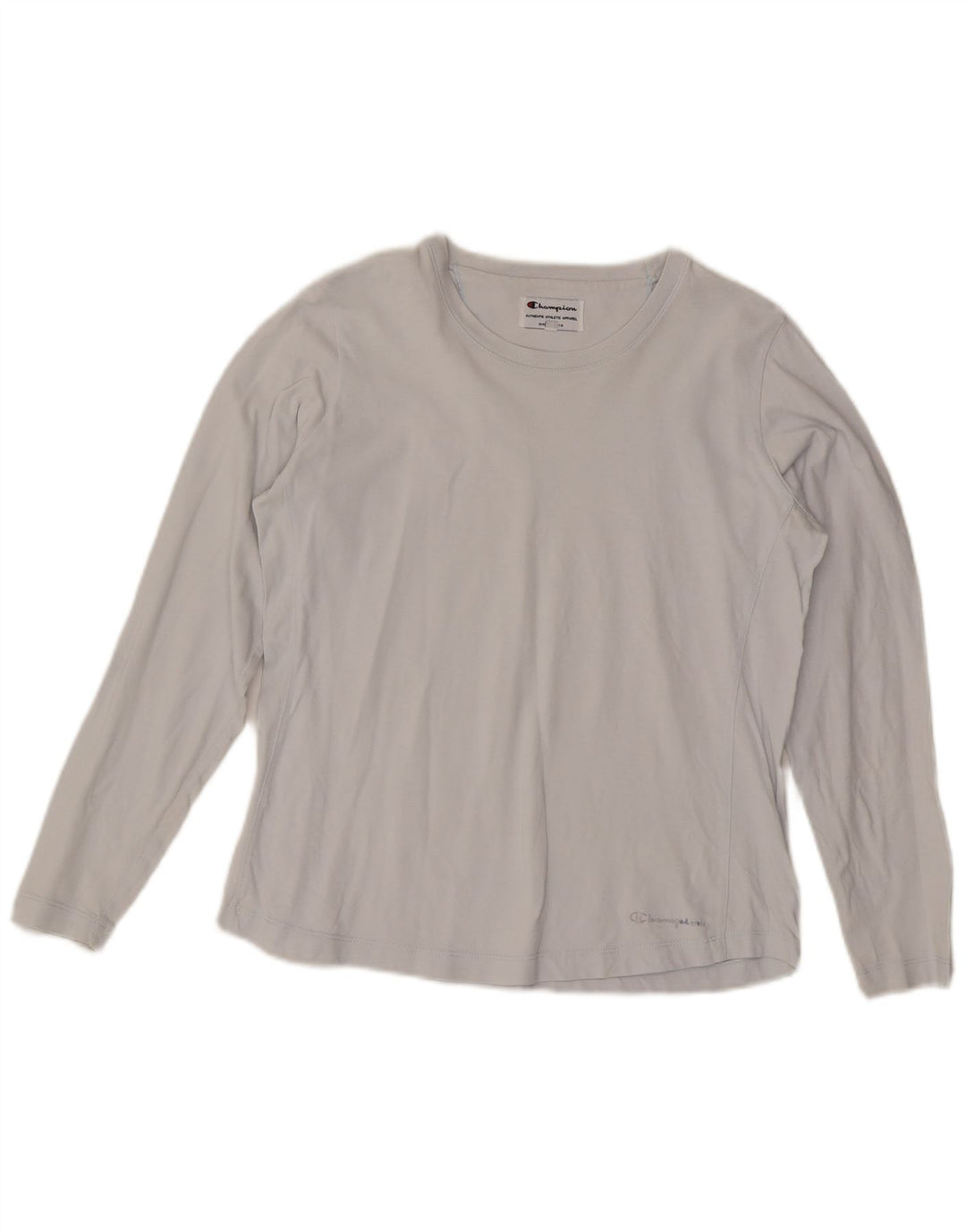 Champion Mujer Top Manga Larga UK 44 Algodón Gris Medio