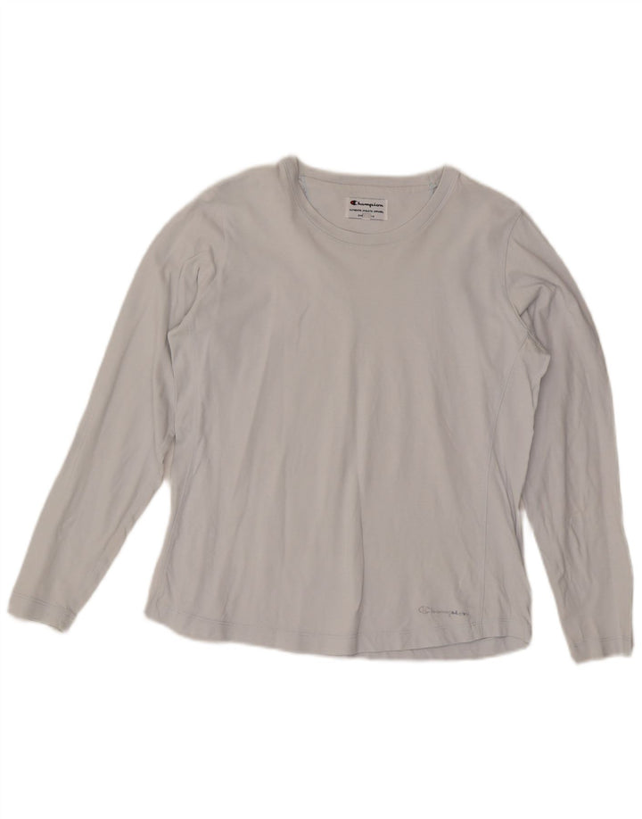 Champion Mujer Top Manga Larga UK 44 Algodón Gris Medio