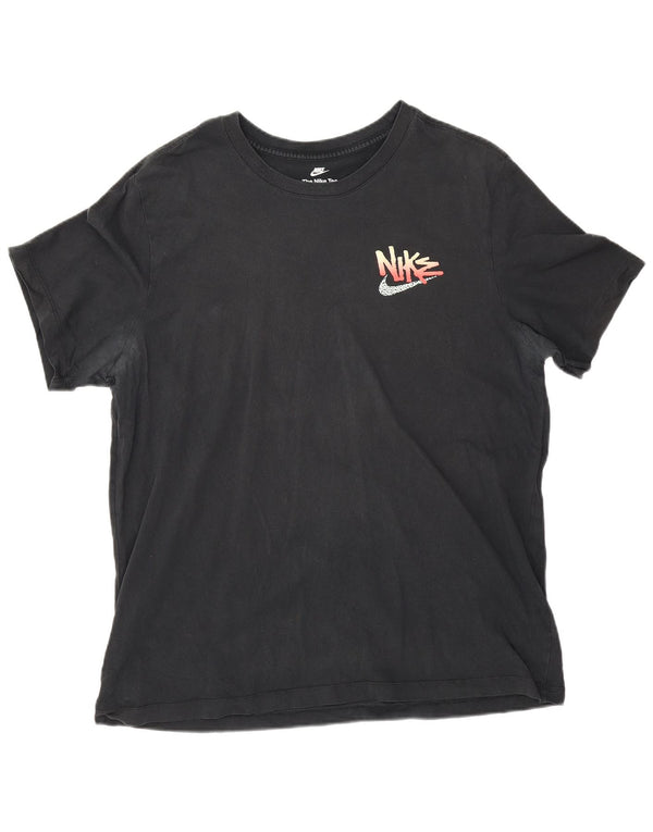 Nike Camiseta gráfica para hombre Top XL Algodón negro