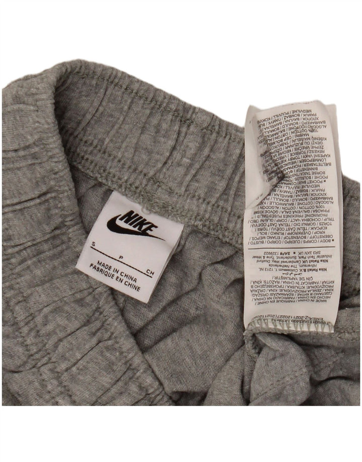 Nike - Pantalones cortos deportivos para hombre, talla pequeña, algodón gris