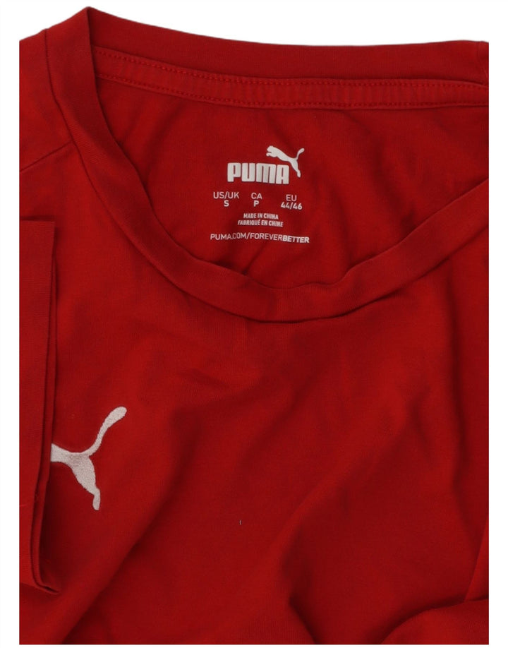 PUMA Mens T-Shirt Top Small Red