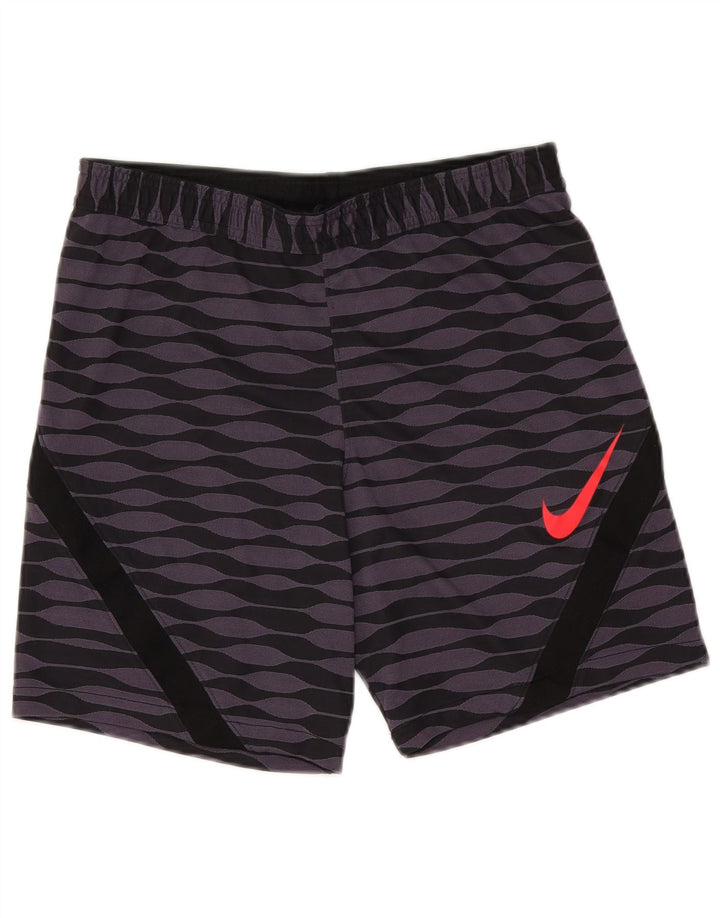 Nike - Pantalones cortos deportivos ajustados para hombre, color morado medio, poliéster geométrico