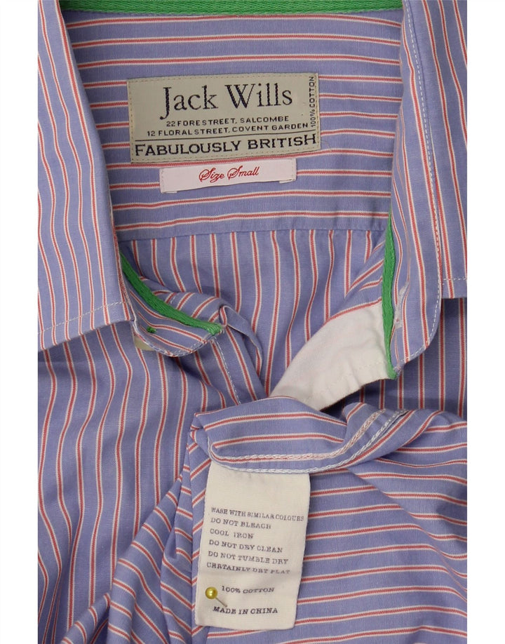 Jack Wills Camisa Formal Hombre Algodón Rayas Azul Pequeña