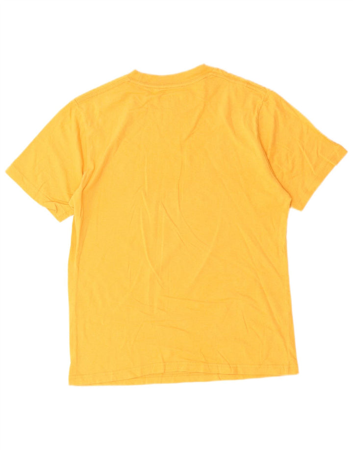 VANS Camiseta gráfica para mujer Top UK 10 Small Yellow Cotton