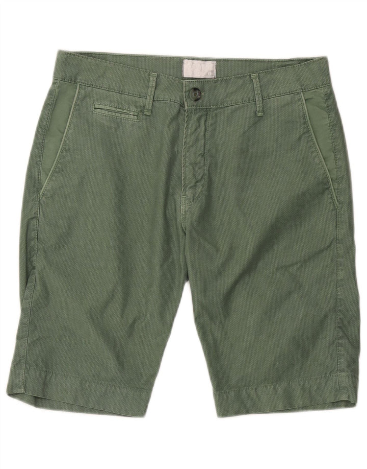 Coveri Pantalones cortos chinos para hombre IT 48 Medium W32 Algodón verde