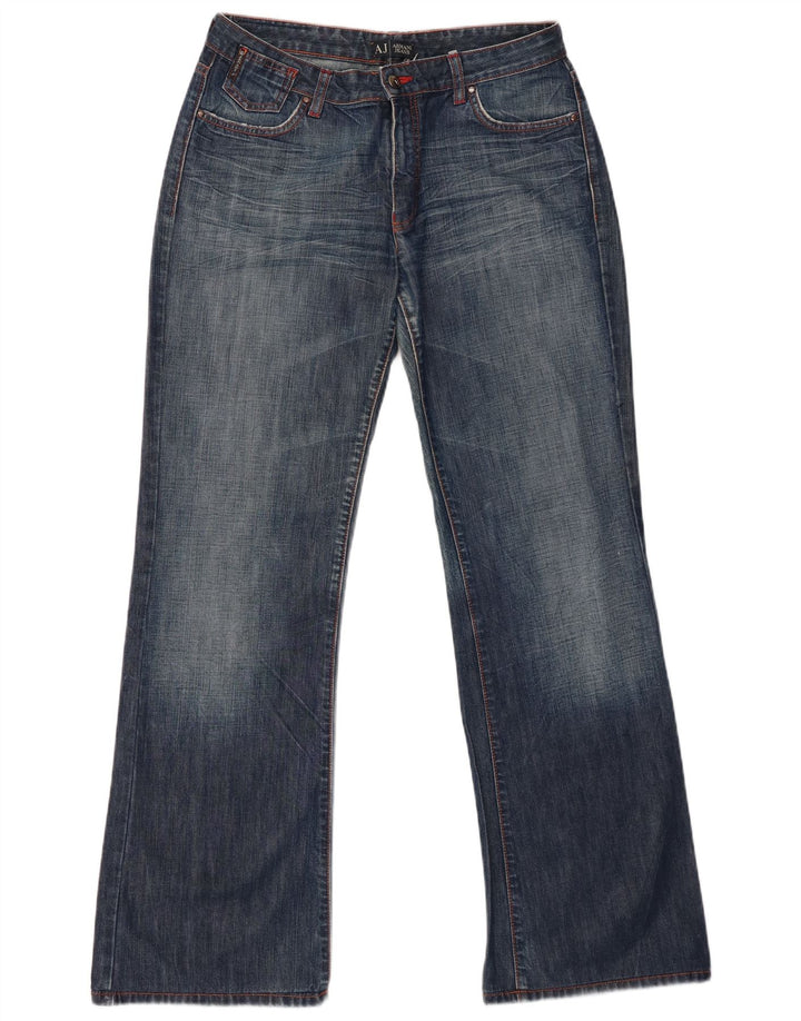 Armani Jeans Acampanados W31 L32 Azul Marino Algodón