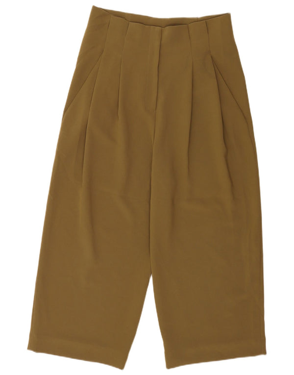 Cos Pantalones cortos con cintura alta para mujer EU 42 Large W32 L24 Caqui
