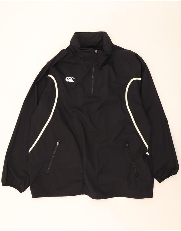 CANTERBURY Chaqueta impermeable tipo jersey para hombre UK 42 XL Nylon negro