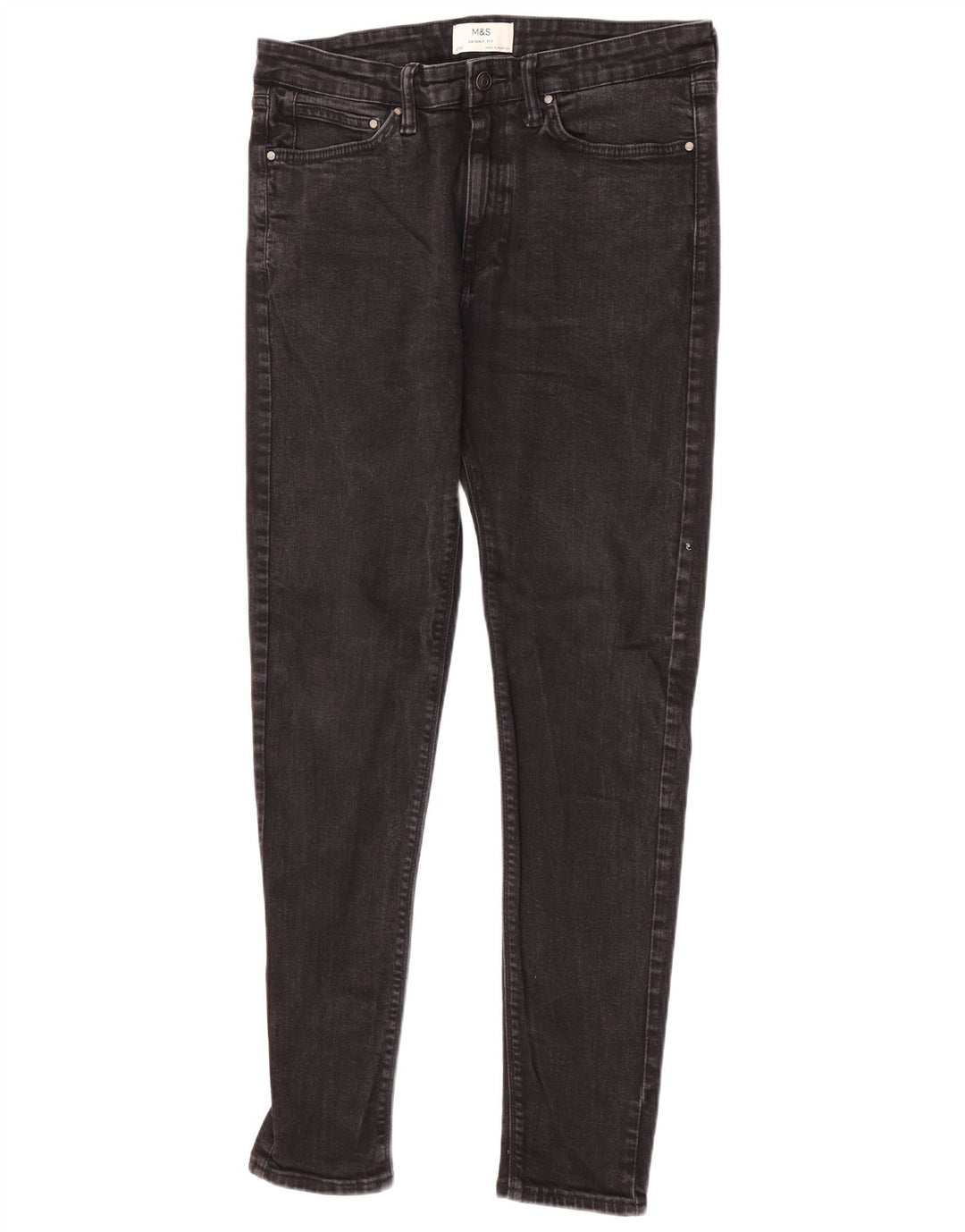 Marks & Spencer Vaqueros pitillo para mujer W34 L33 Algodón negro
