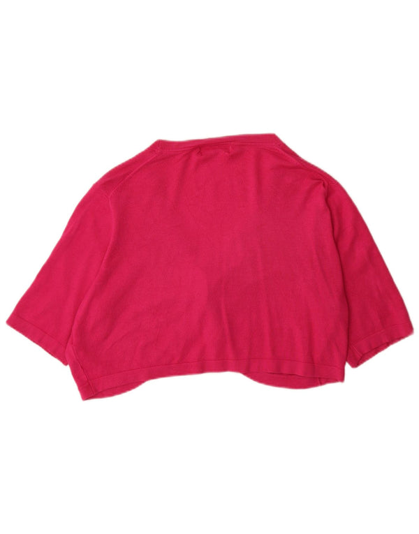 Marks & Spencer Cárdigan Bolero de Manga Corta para Mujer UK 40 XL Rosa