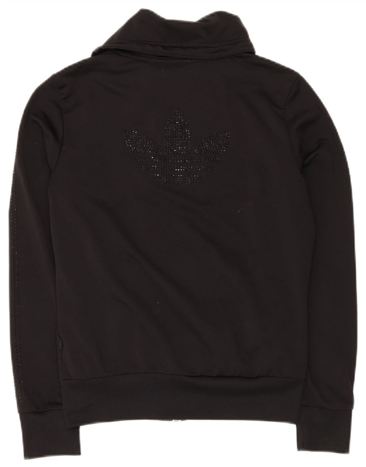 ADIDAS Chaqueta superior de chándal para mujer EU 38 Mediano Negro Poliéster