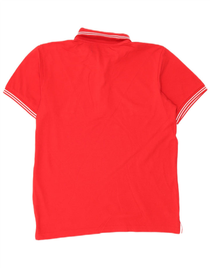 Kappa Polo Hombre Grande Rojo Algodón
