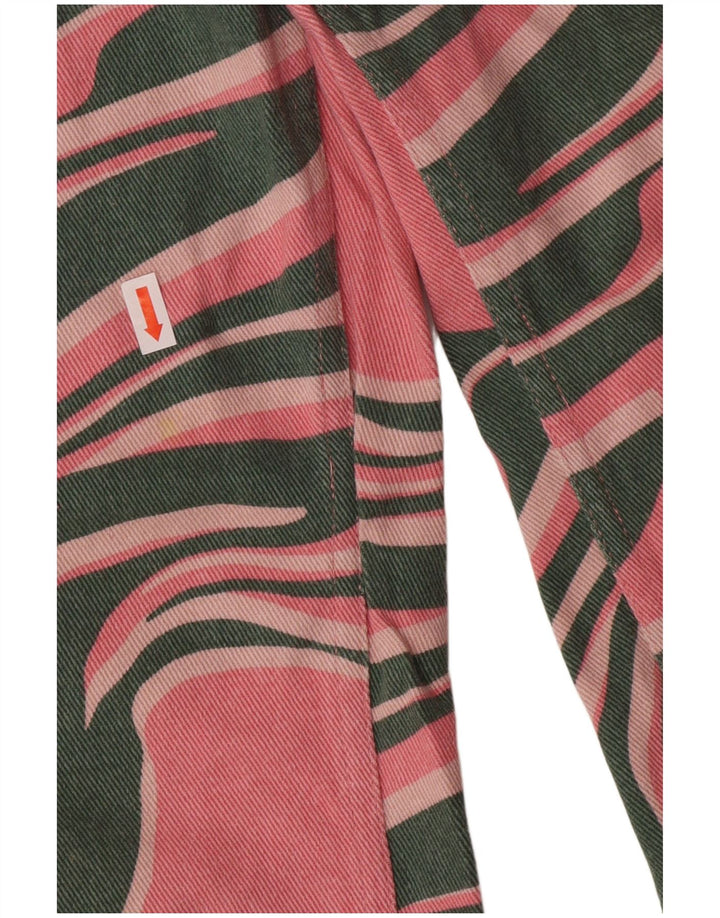 Lucy & Yak Vaqueros Sueltos De Cintura Alta Para Mujer W28 L29 Algodón Con Estampado Animal Rosa