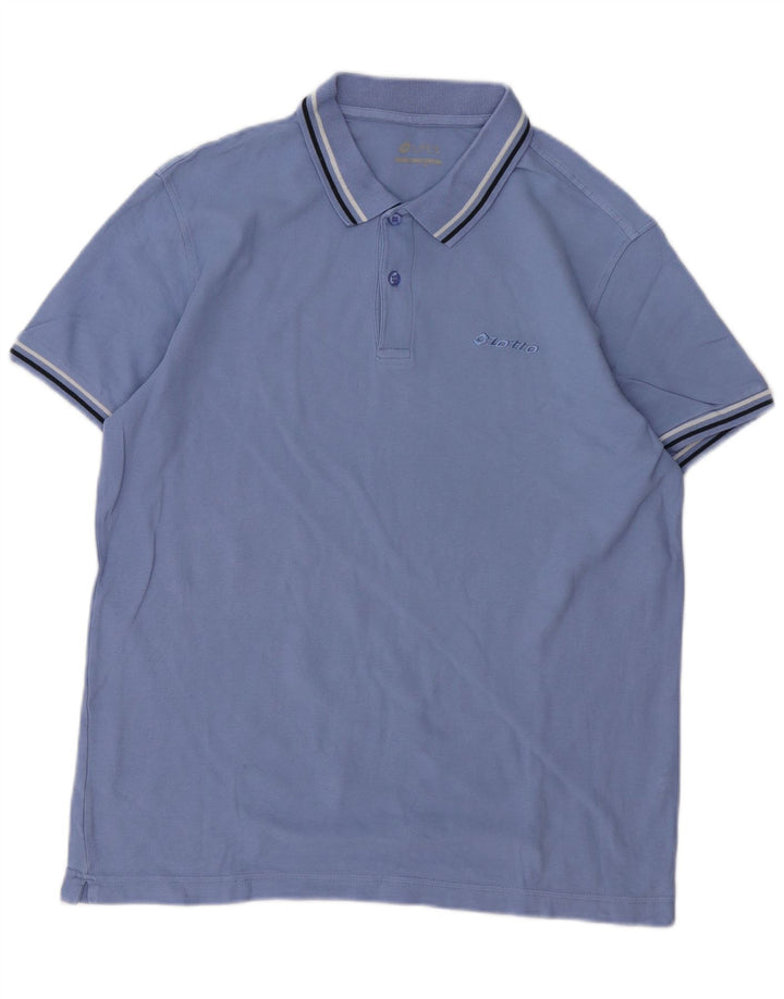Polo Lotto Hombre Azul Grande
