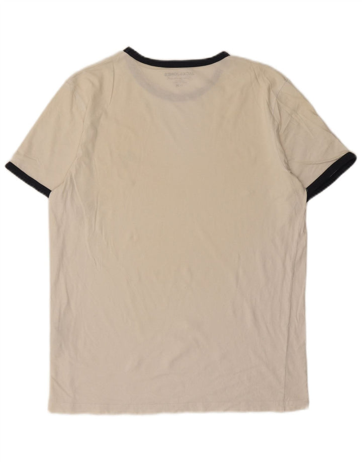 Camiseta Jack & Jones Hombre Top Medium Blanco Algodón