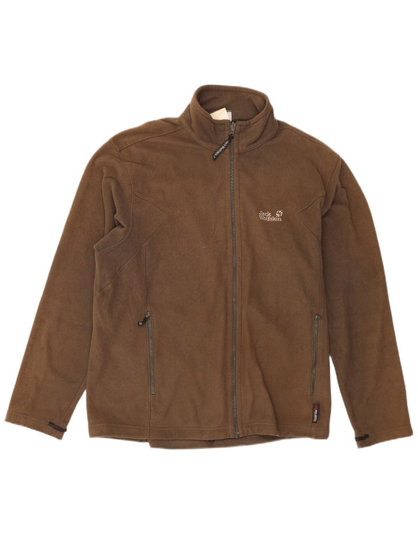 Jack Wolfskin Chaqueta polar con forro para hombre UK 48 2XL Caqui Poliéster