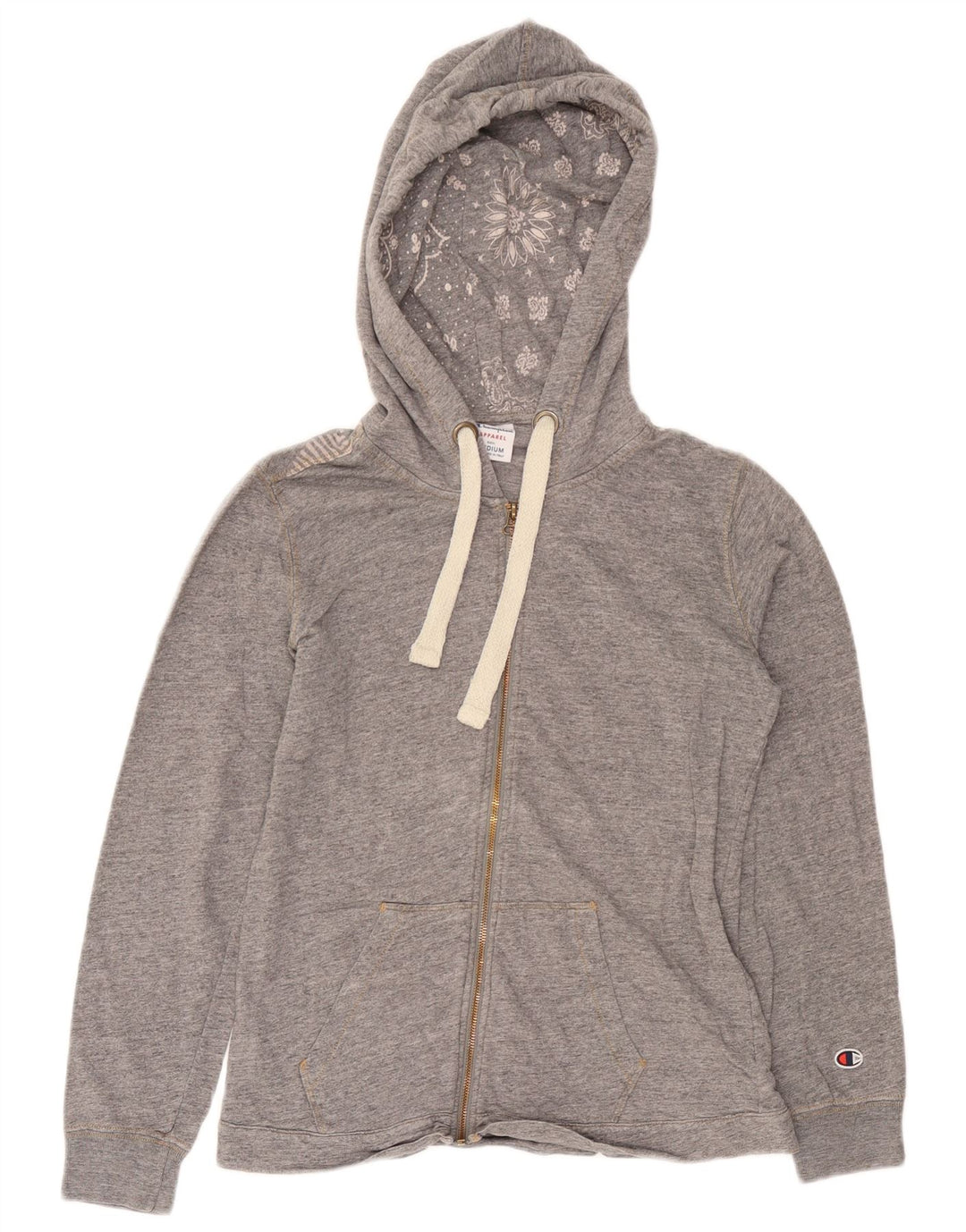 Champion Sudadera con capucha y cremallera para mujer UK 40 Gris medio