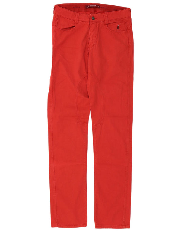 SIVIGLIA Pantalones casuales rectos para hombre W31 L34 Algodón rojo