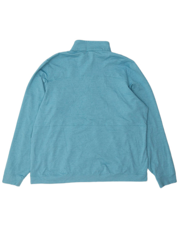Puma Mujer Zip Neck Sudadera Jumper UK 20 2XL Azul Poliéster