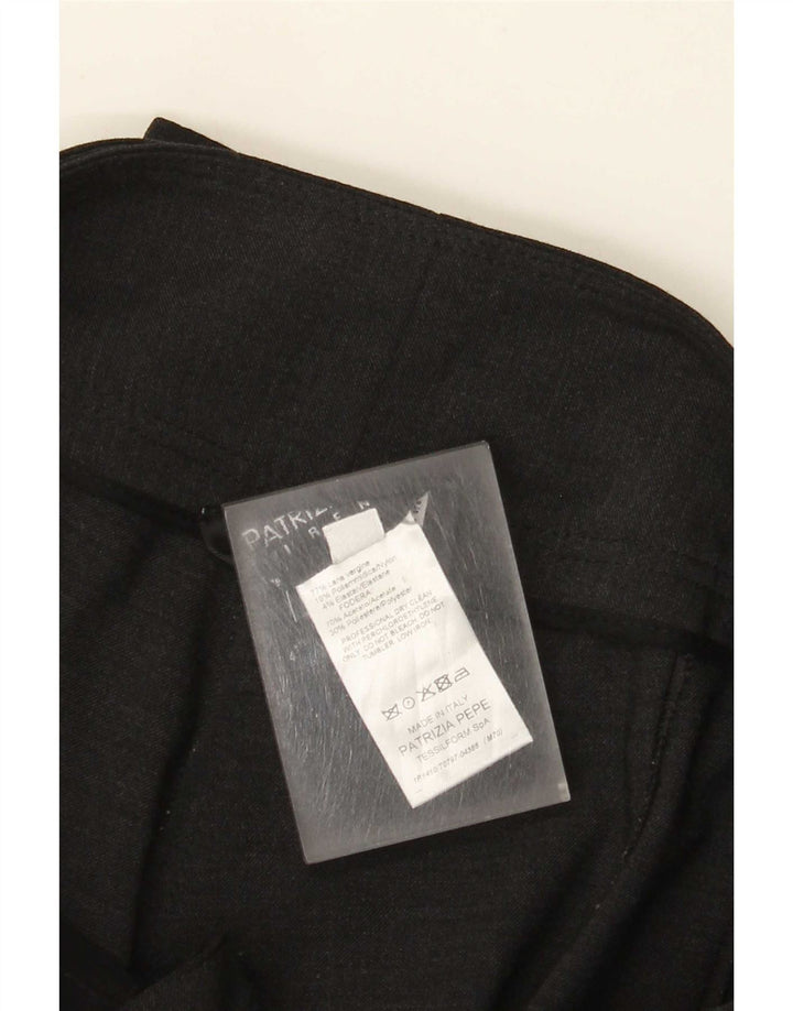 Patrizia Pepe Pantalón Capri Mujer IT 42 Medium W30 L19 Lana Gris