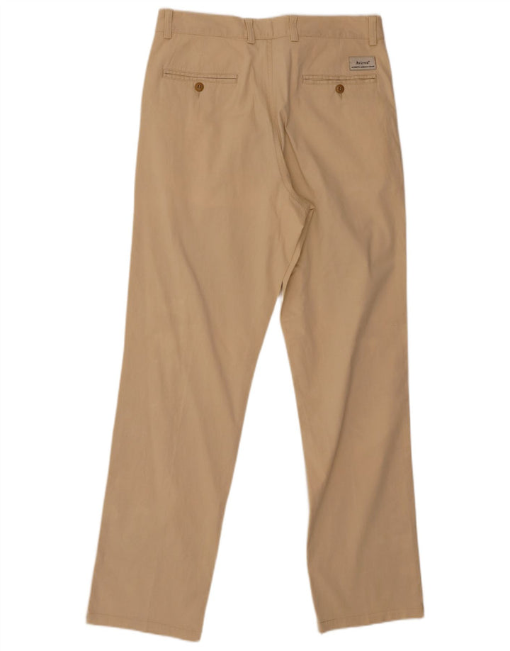 AVIREX Pantalón chino recto para hombre W32 L31 Algodón beige