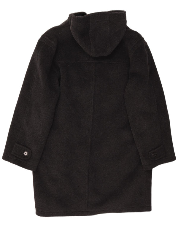 Moorbrook Trenca con capucha para hombre IT 52 XL Lana negra
