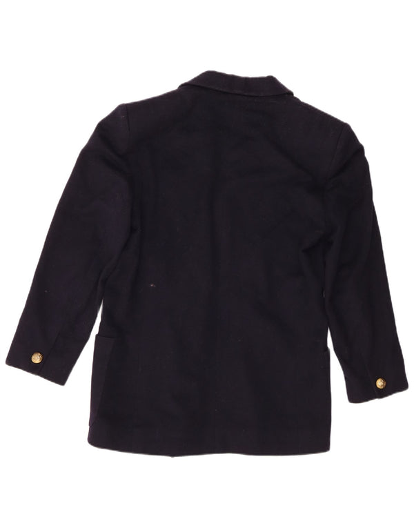 Jaeger Chaqueta tipo blazer con doble botonadura para mujer UK 6 XS Azul marino Lana nueva