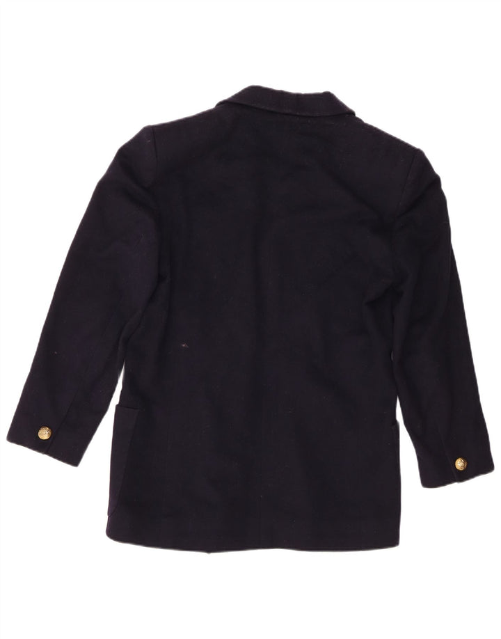 Jaeger Chaqueta tipo blazer con doble botonadura para mujer UK 6 XS Azul marino Lana nueva