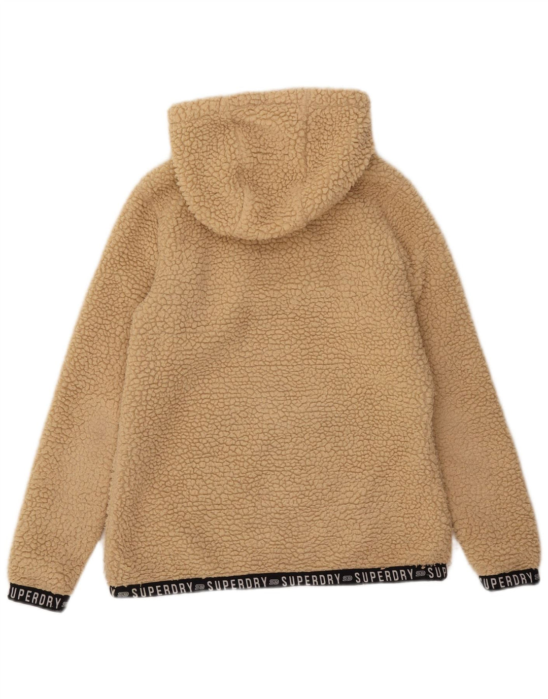 Superdry Jersey de forro polar con gráfico extragrande para mujer Reino Unido 8 Small Beige