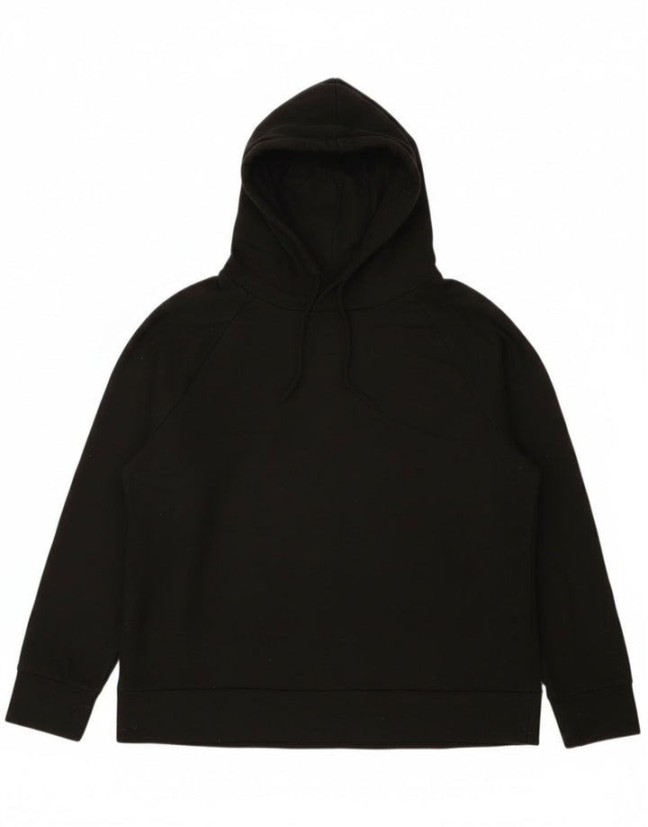 Eddie Bauer Jersey con capucha holgado para mujer Reino Unido 40 Mediano Poliéster negro