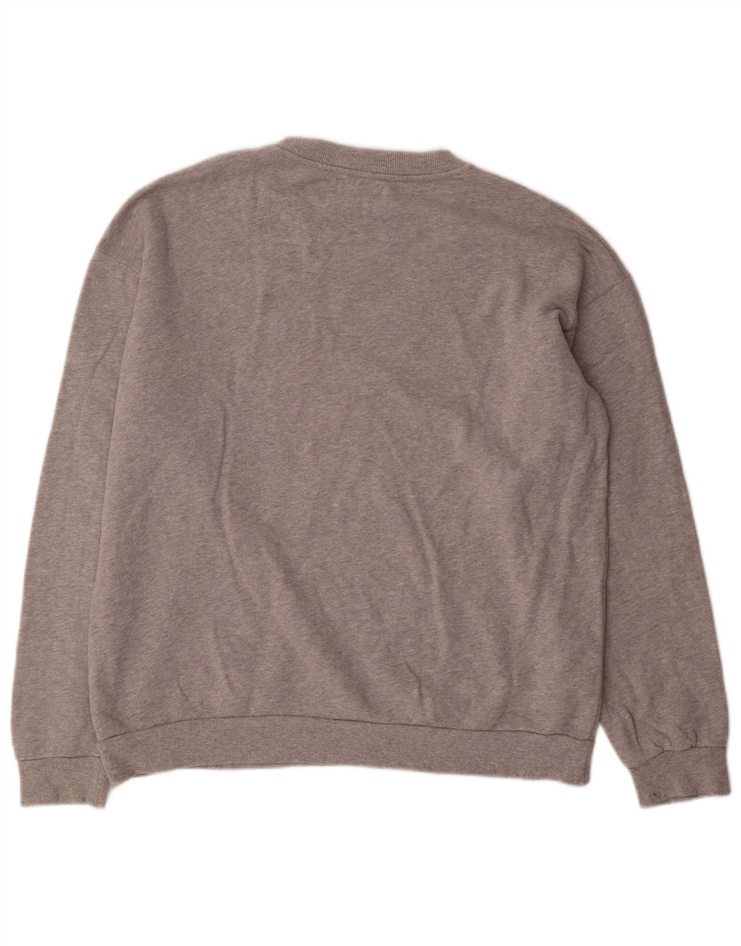 Zara Hombre Sudadera Jumper Large Algodón Moteado Gris