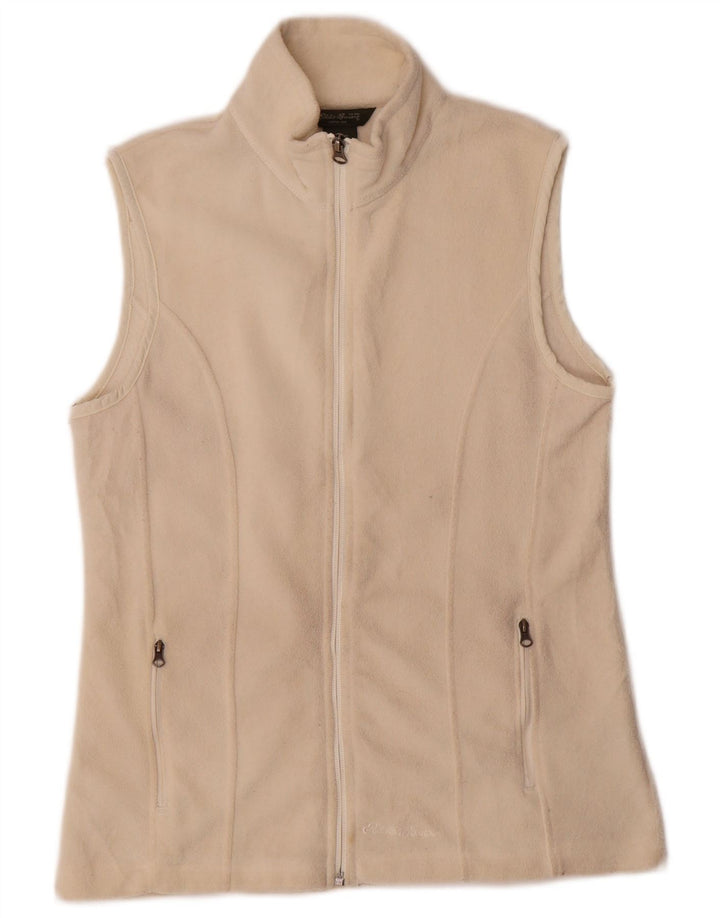 Eddie Bauer Chaleco polar para mujer UK 10 Small Off White