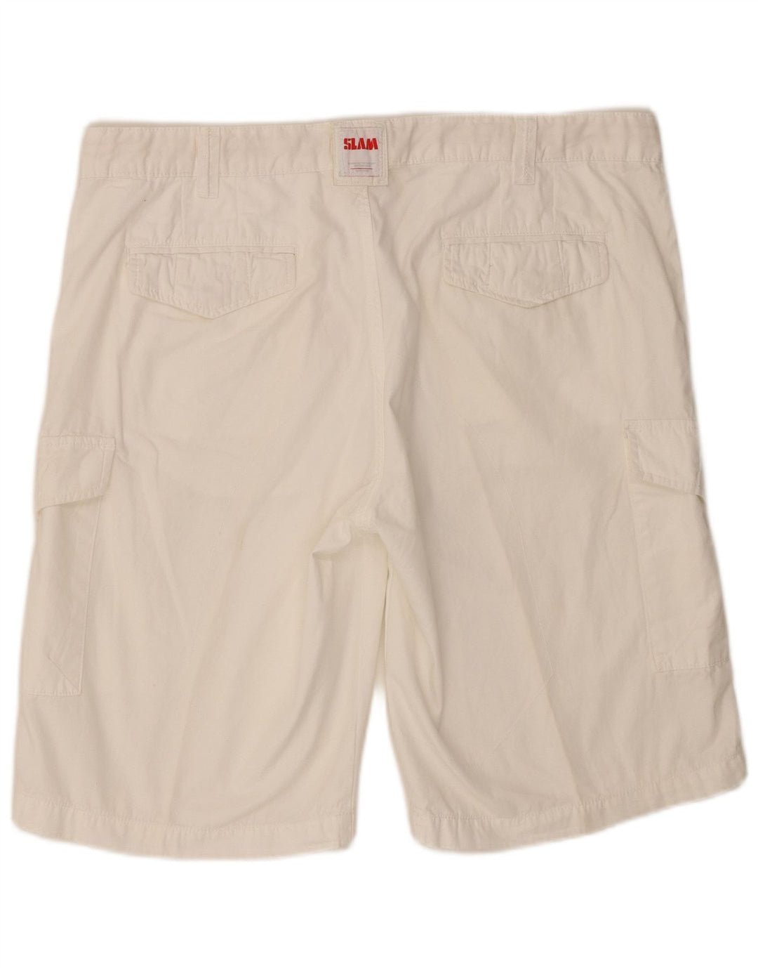 Slam Shorts Cargo Hombre W38 XL Algodón Blanco