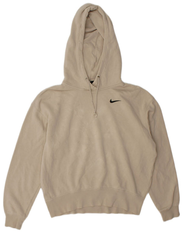 Nike Jersey con capucha extragrande para mujer UK 6 XS Algodón beige