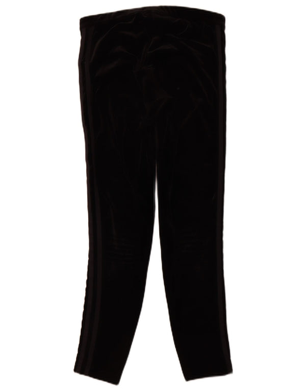 ADIDAS Leggings de terciopelo para mujer UK 40 Mediano Negro Poliéster