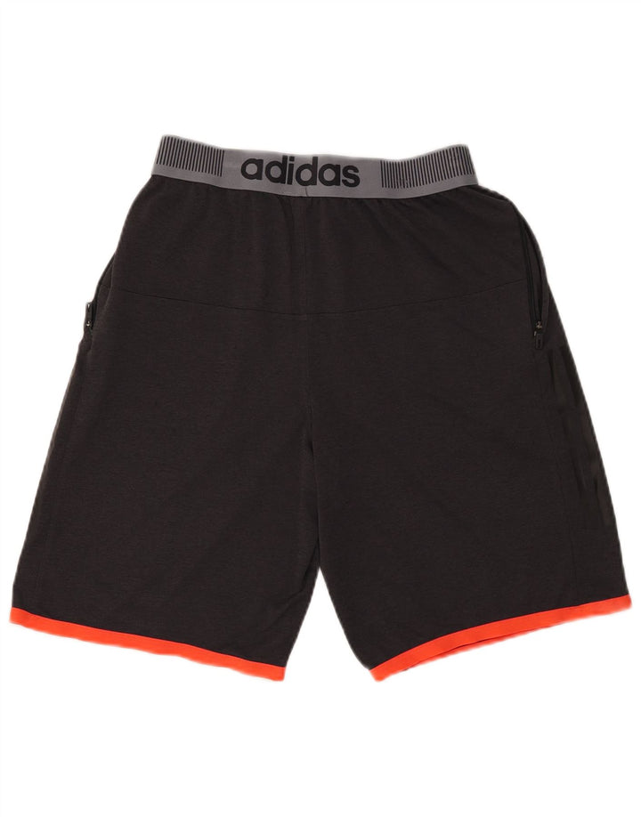 Adidas Hombre Pantalones Cortos Deportivos Gráficos Gris Medio Colorblock