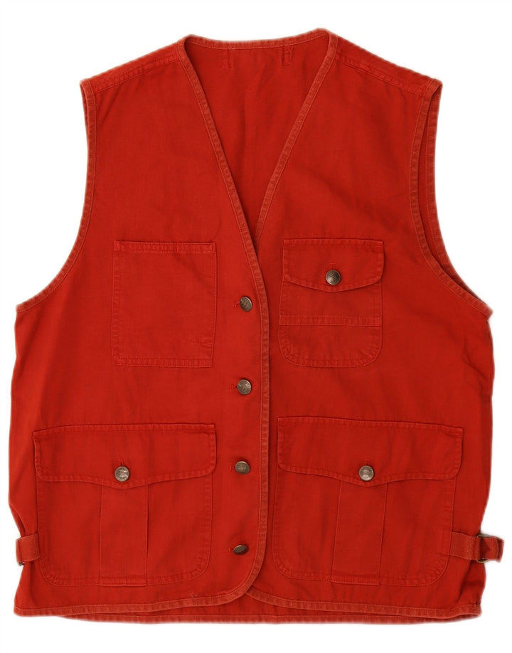 Henry Cottons Chaleco utilitario para mujer IT 42 Algodón rojo mediano