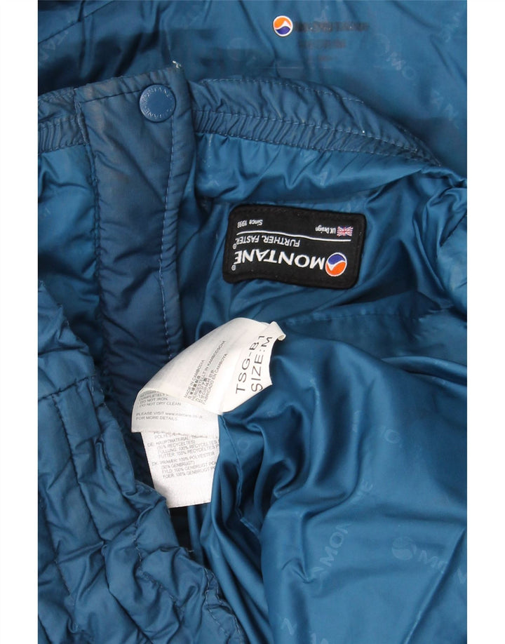 Montane Chaqueta acolchada con capucha para hombre UK 38 Poliéster azul medio