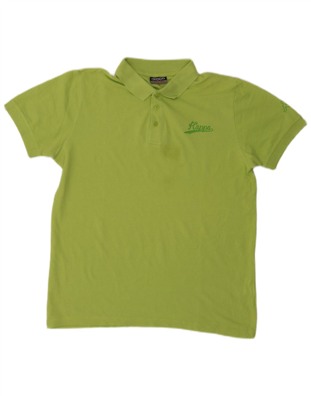 Kappa Polo Hombre Grande Verde Algodón