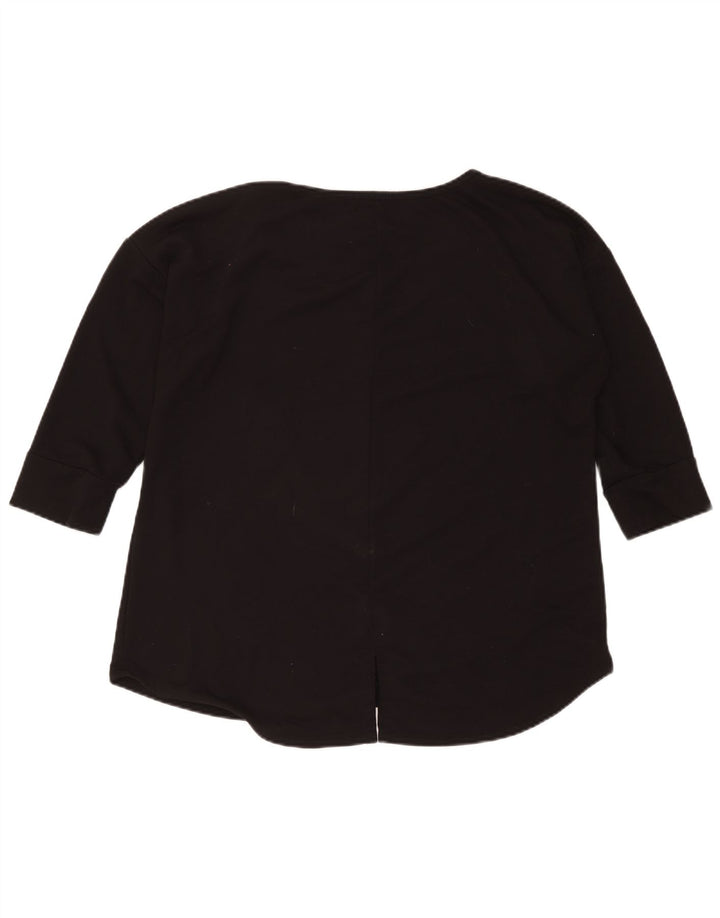 St John's Bay Top para mujer manga 3/4 UK 40 XL Poliéster negro