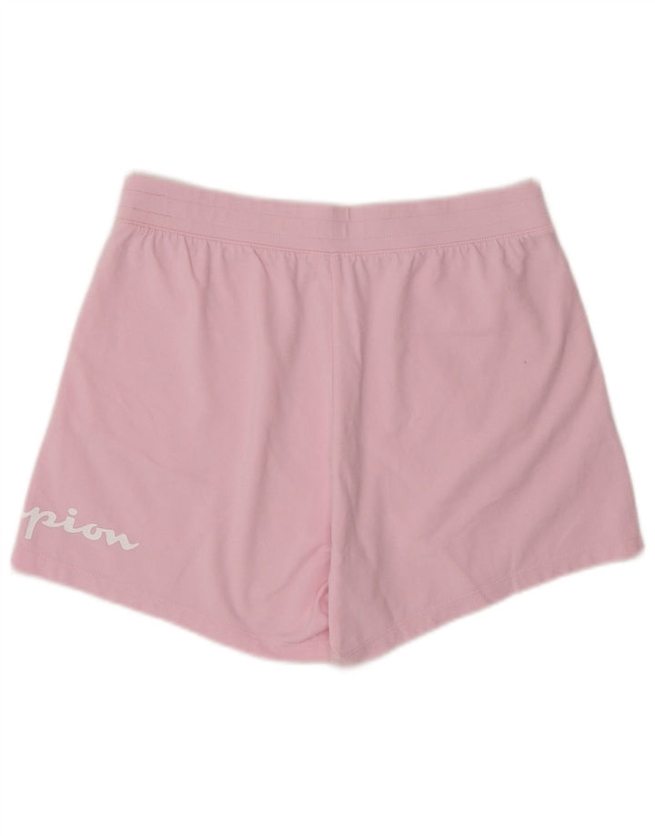 Champion Pantalones Cortos Deportivos Gráficos para Mujer UK 12 Medium Pink