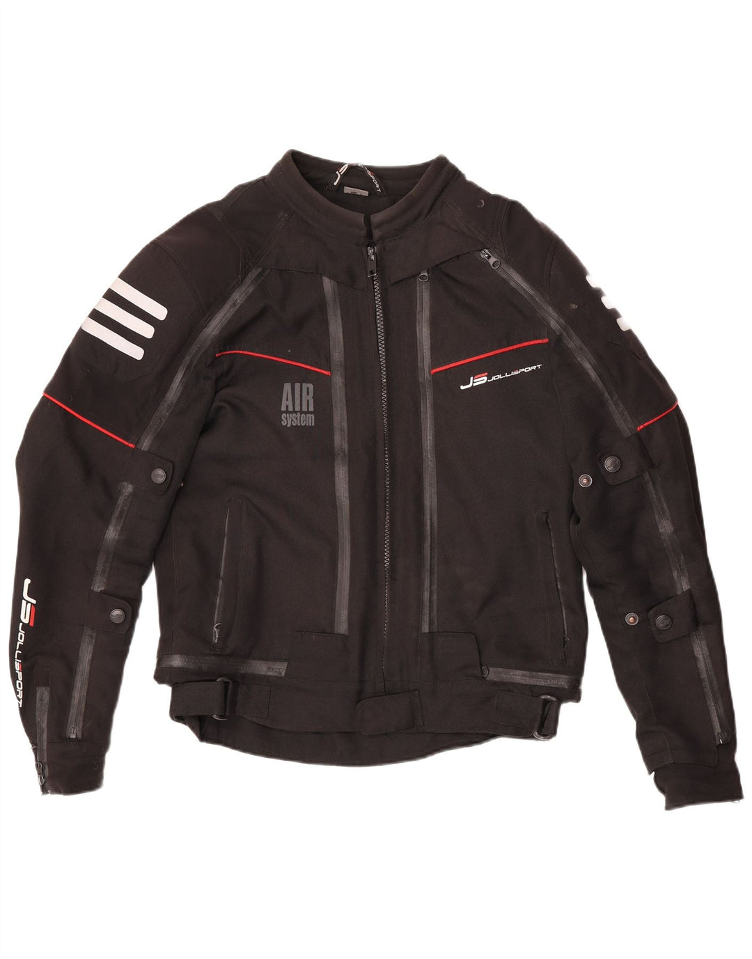 Jollisport Chaqueta de motociclista para mujer UK 46 Grande Poliéster negro