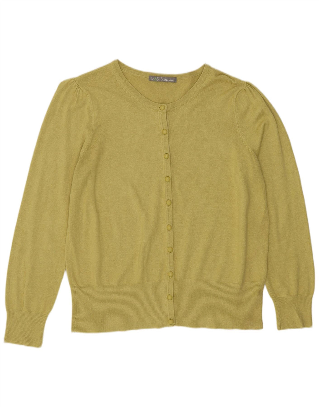 Marks & Spencer - Cárdigan para mujer, talla 40, color verde medio